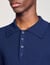 Rib knit polo shirt