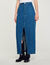 Rhinestone denim maxi skirt