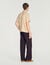 Loose-fit shark collar shirt