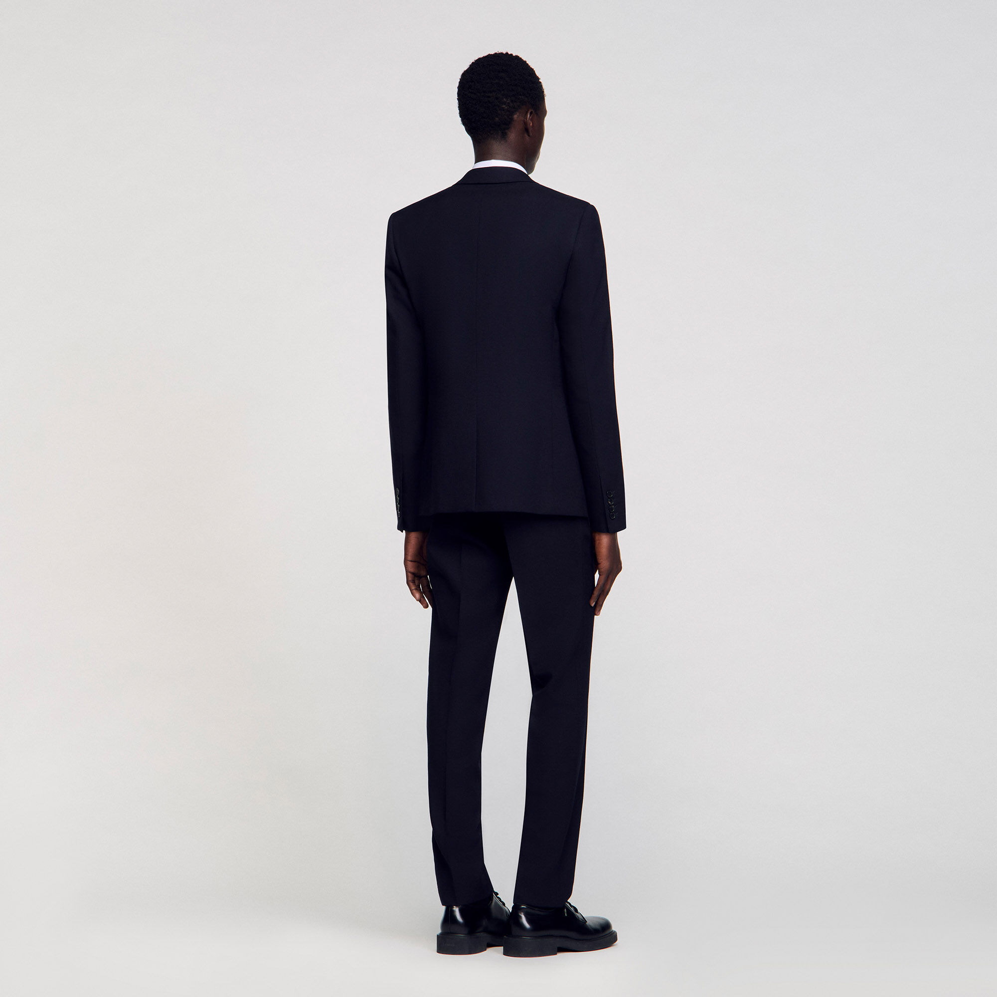 Wool suit jacket blue for Men | Sandro Paris