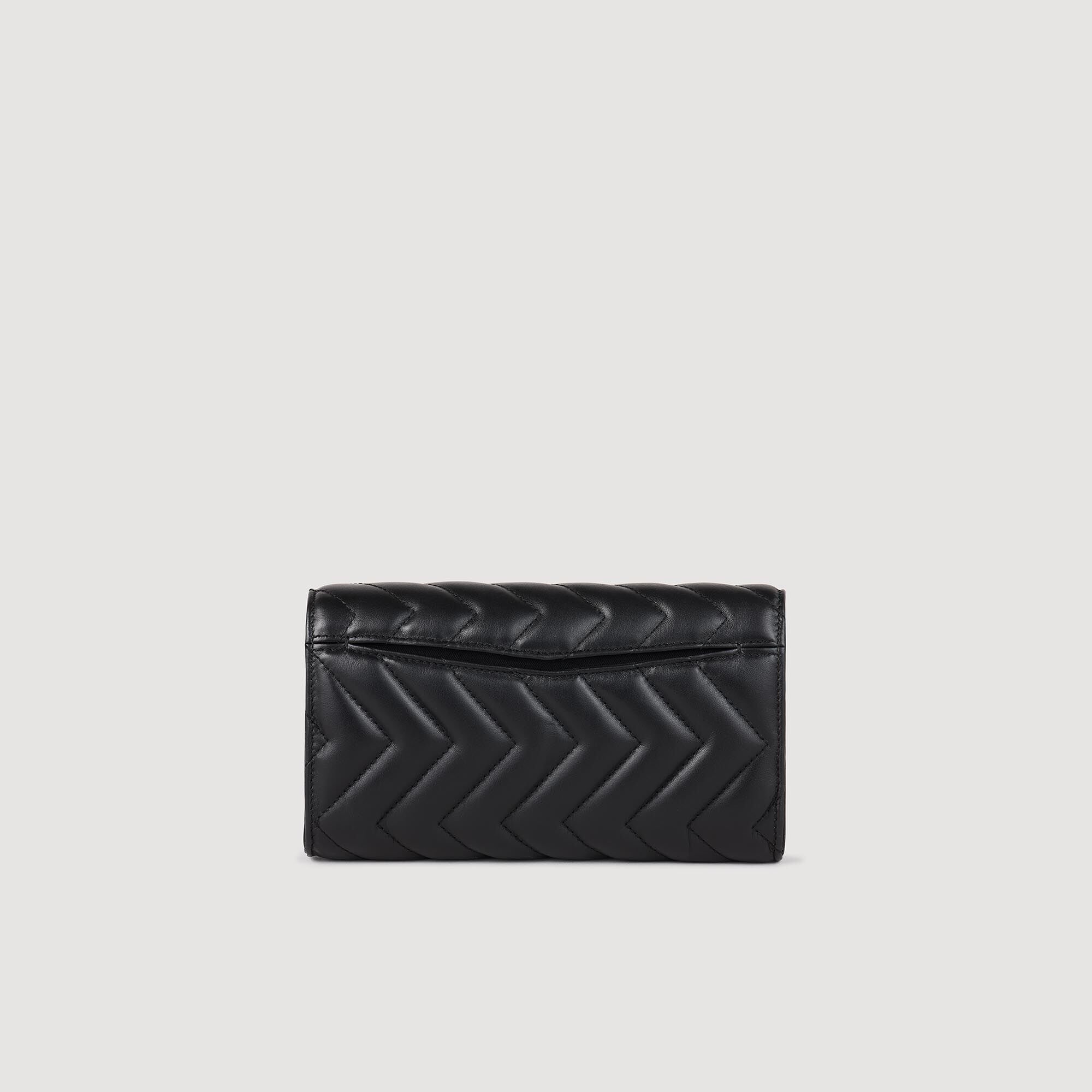 Leather Crossbody Clutch Bag
