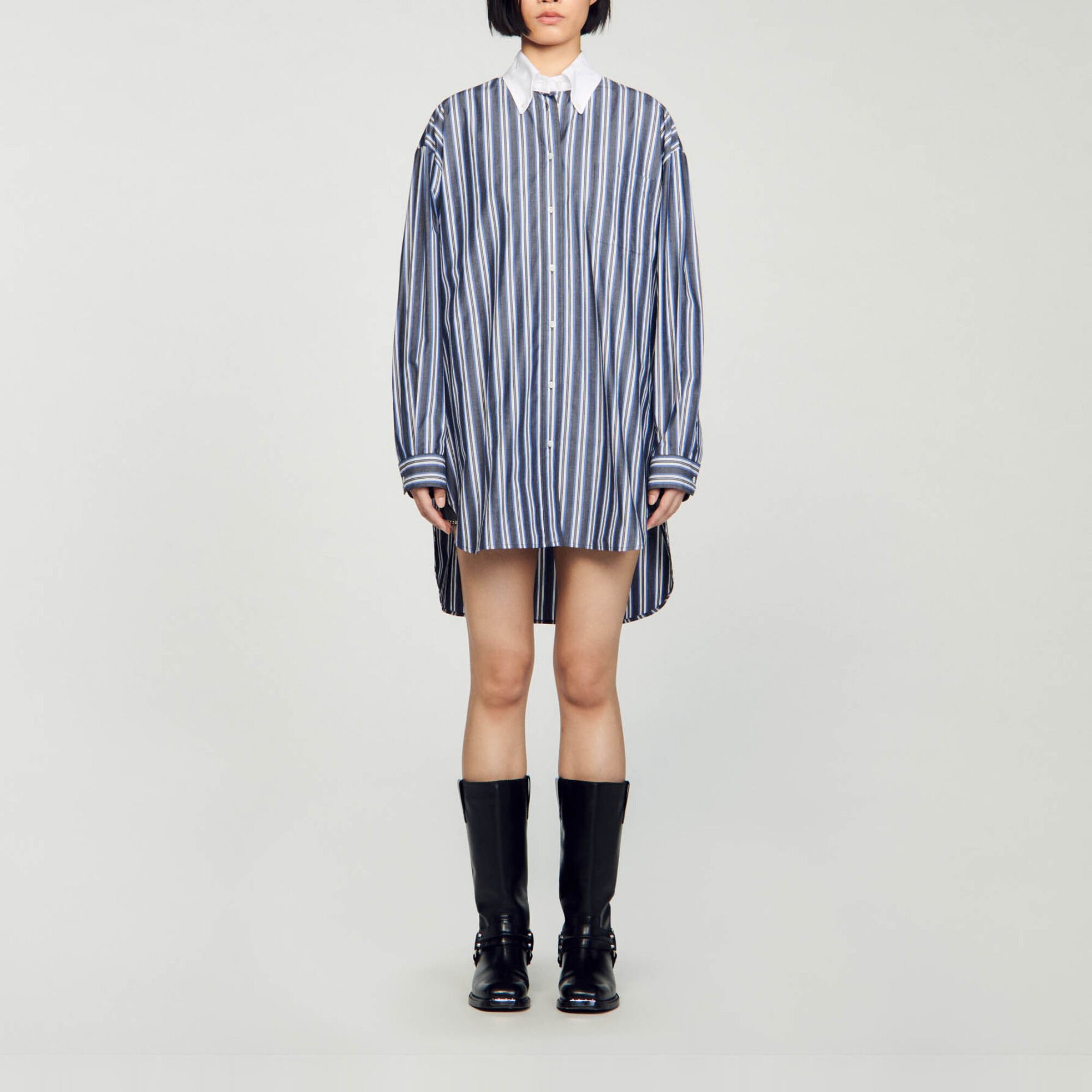 Oversized striped shirt