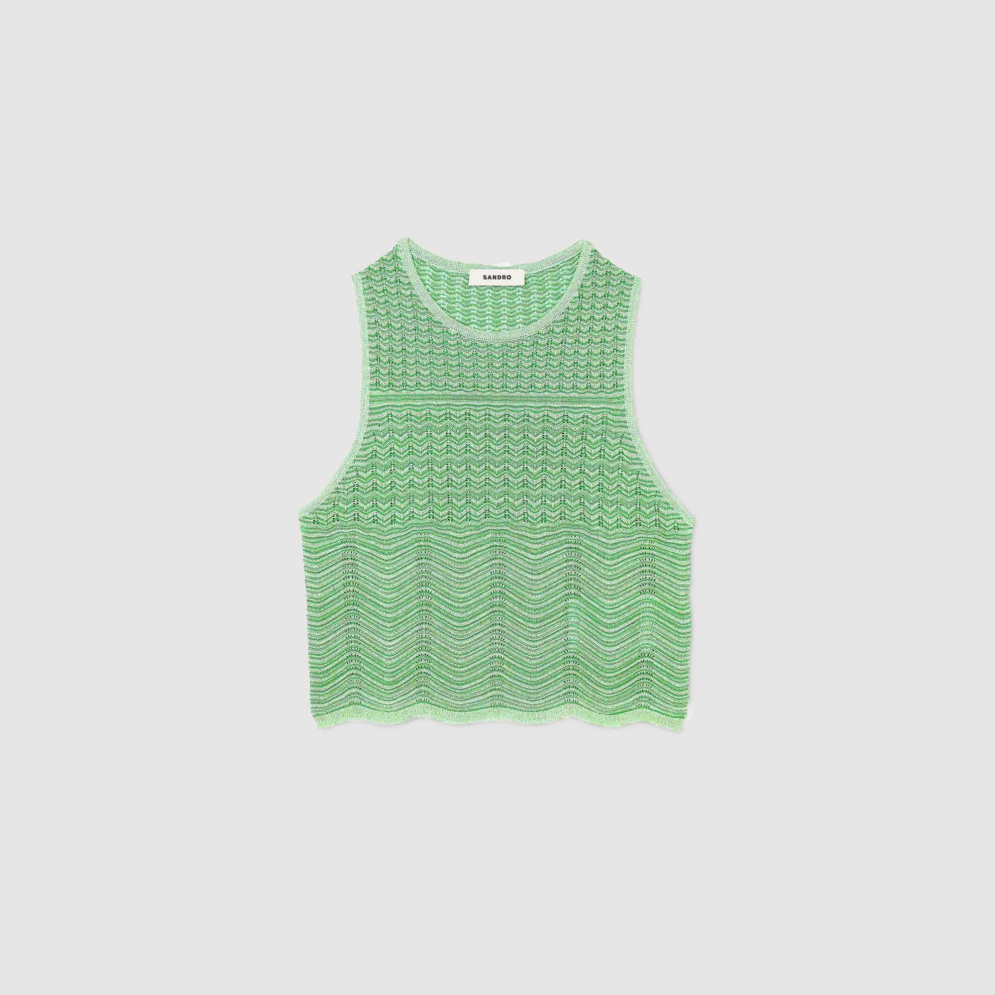 Decorative knit top