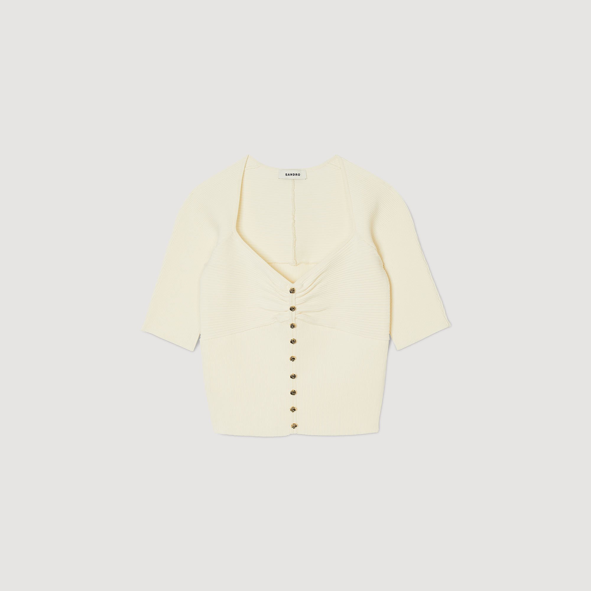 Ribbed cropped top