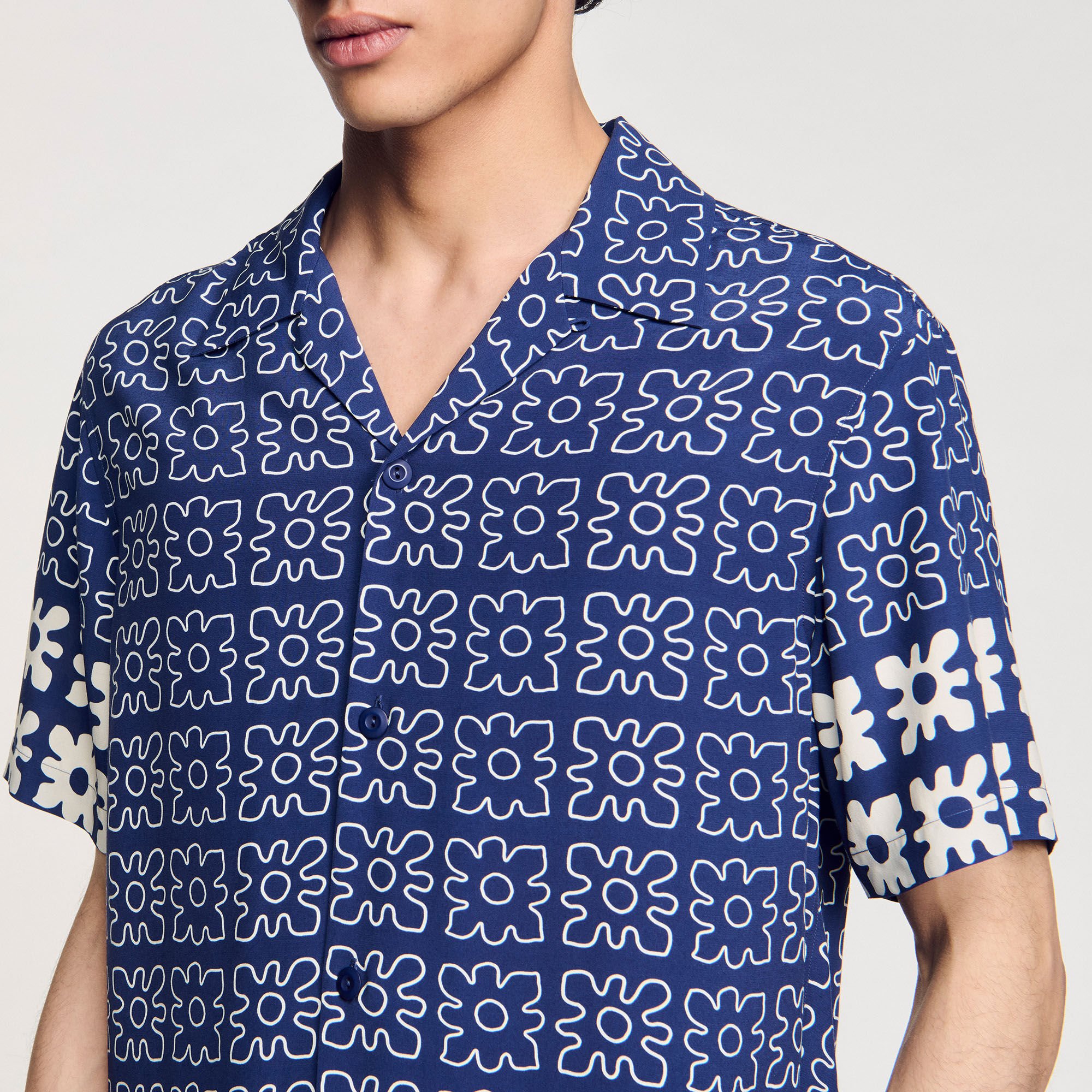Floral motif shirt
