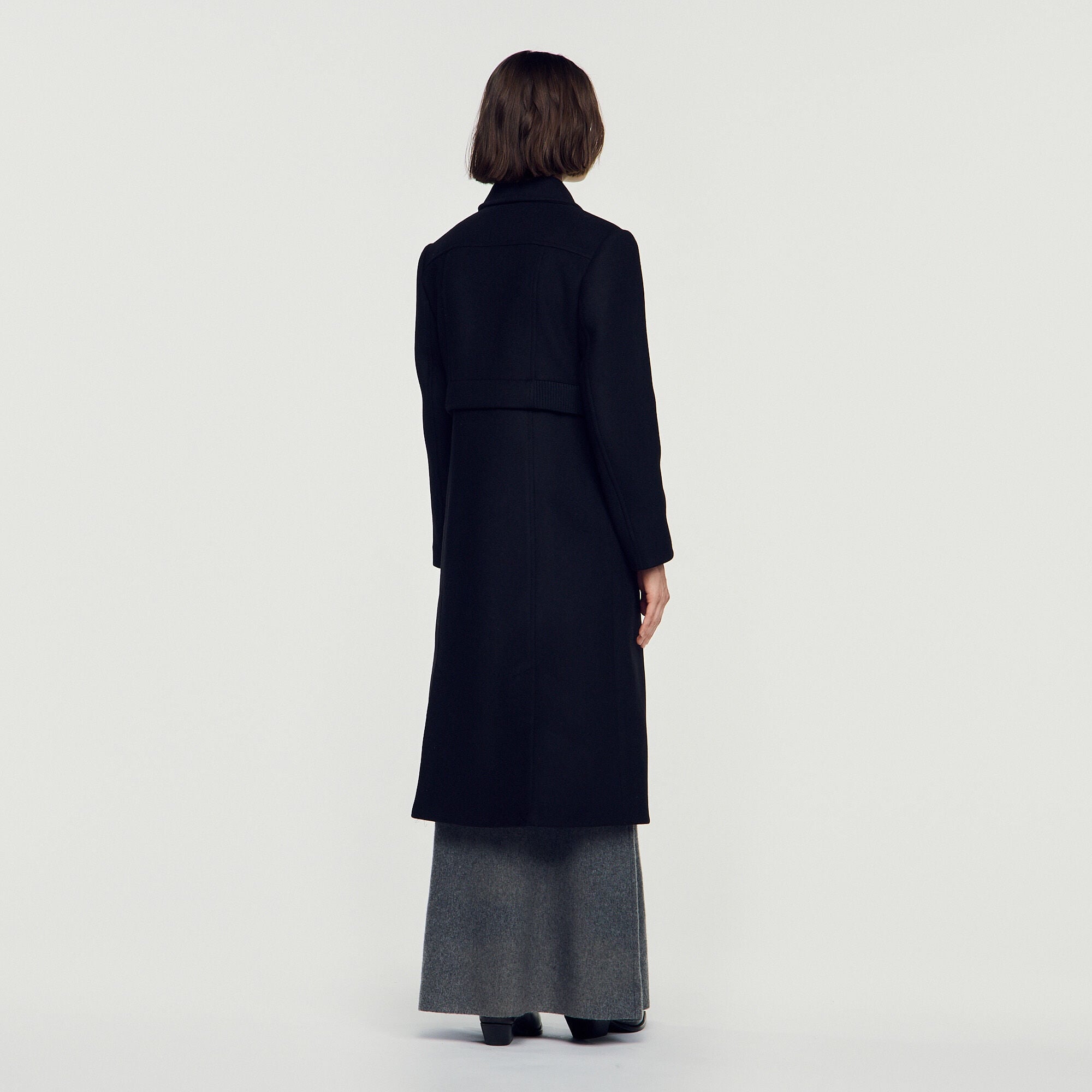 2-in-1 effect wool coat - Women | Sandro