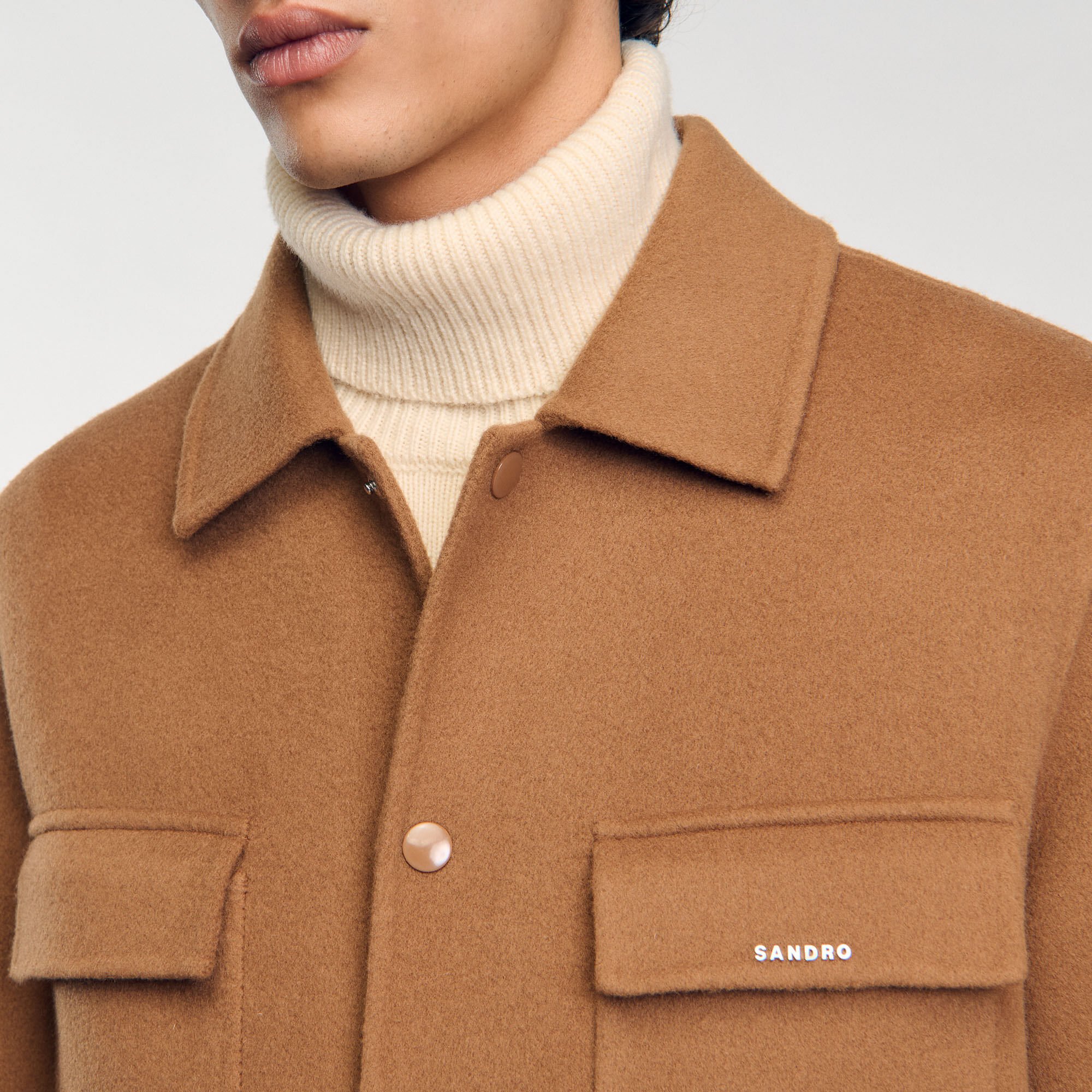 Double-faced overshirt