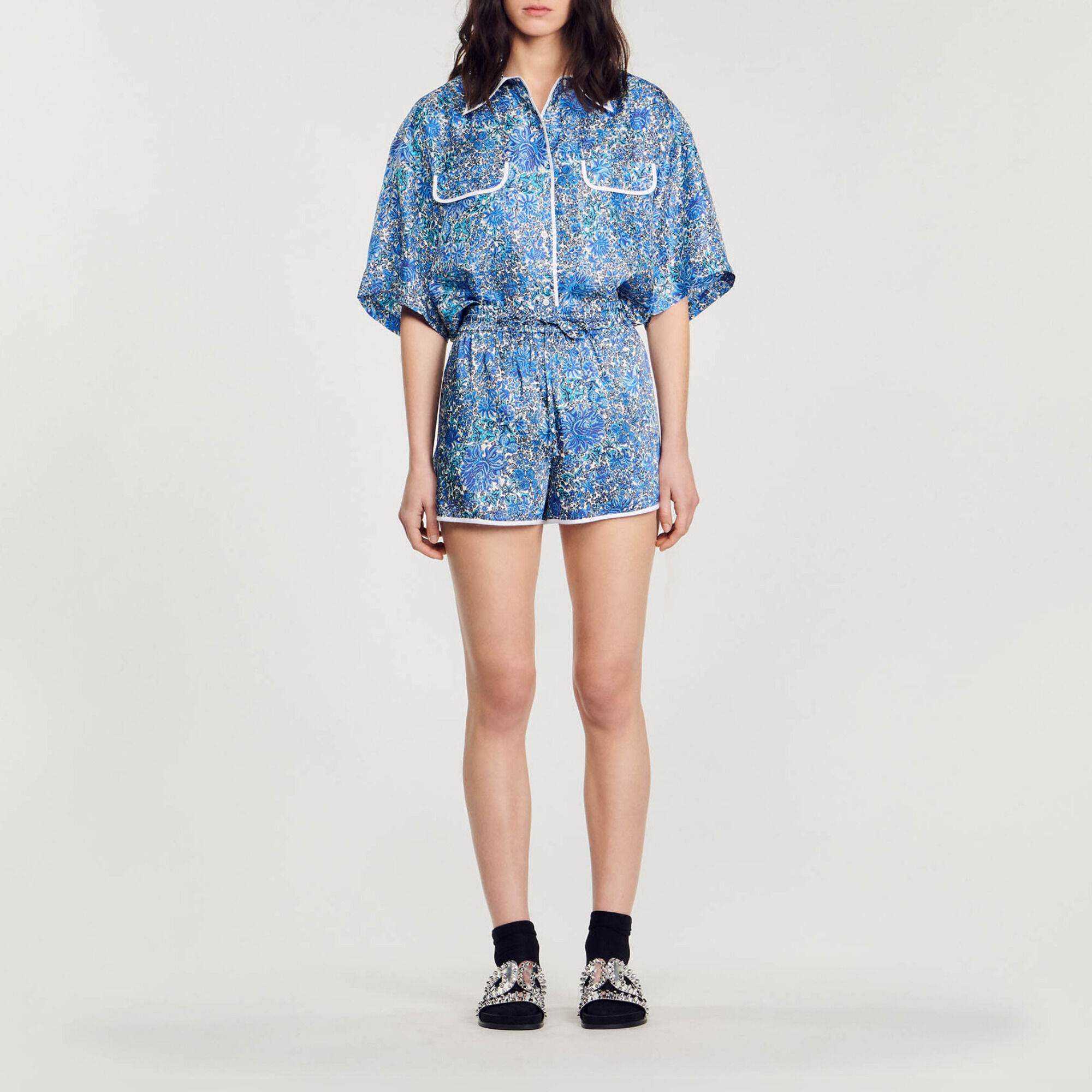 Floral print shorts
