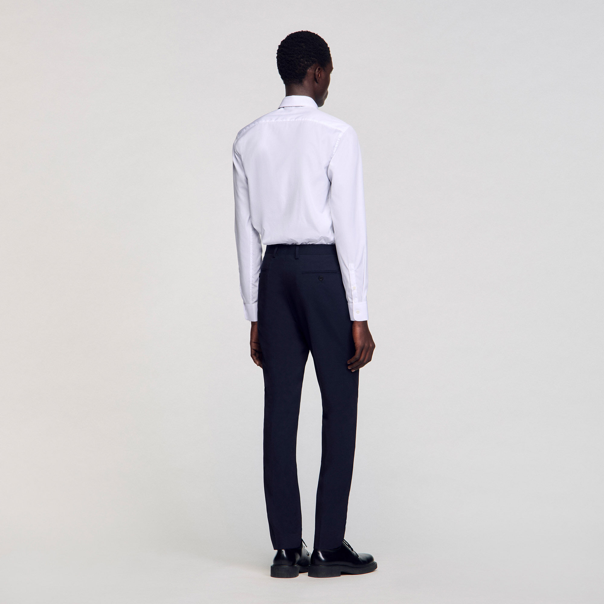 Classic wool suit pants