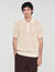 Cotton polo shirt with polo collar