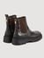 Crackled leather Chelsea boots