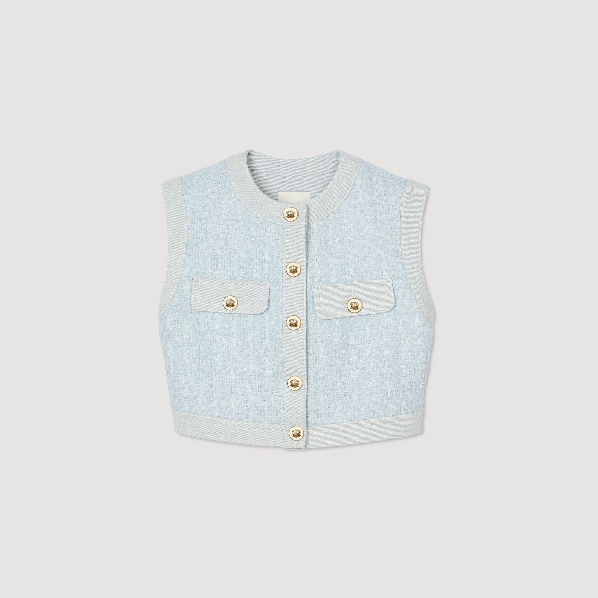 Decorative tweed jacket