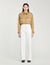Wide-leg canvas pants