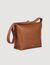 Grained leather satchel