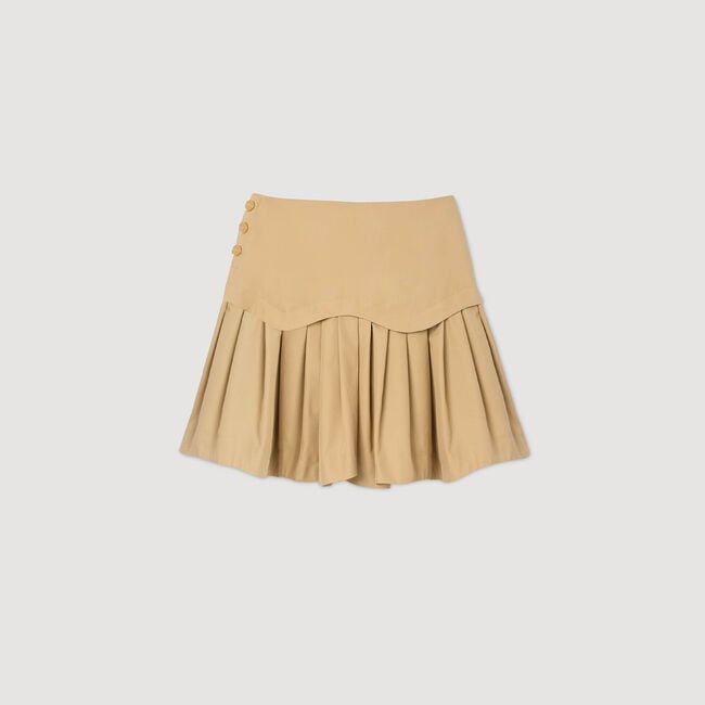 Mini ruffled skirt