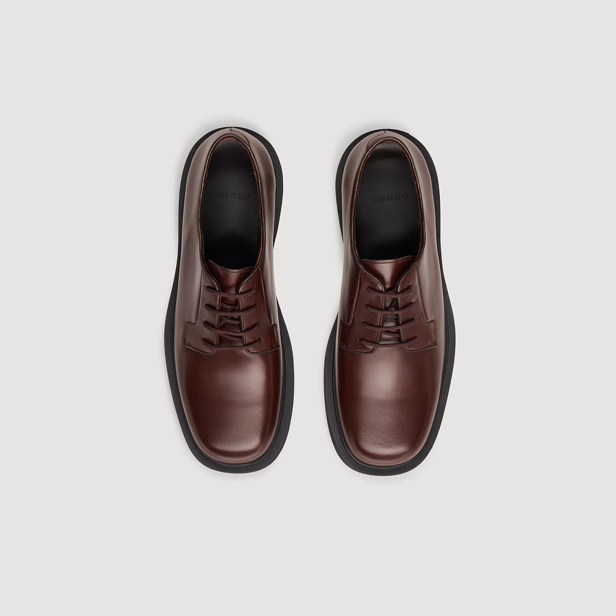 Patent leather dress shoes