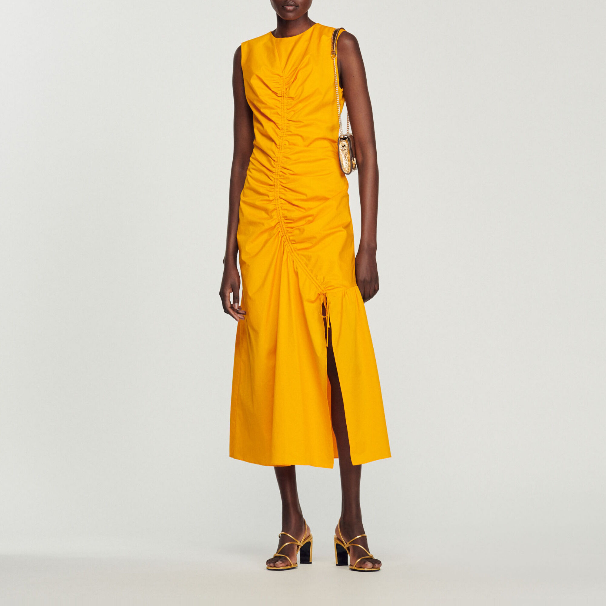 Sandro yellow dress discount