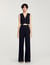 Sequinned suit trousers