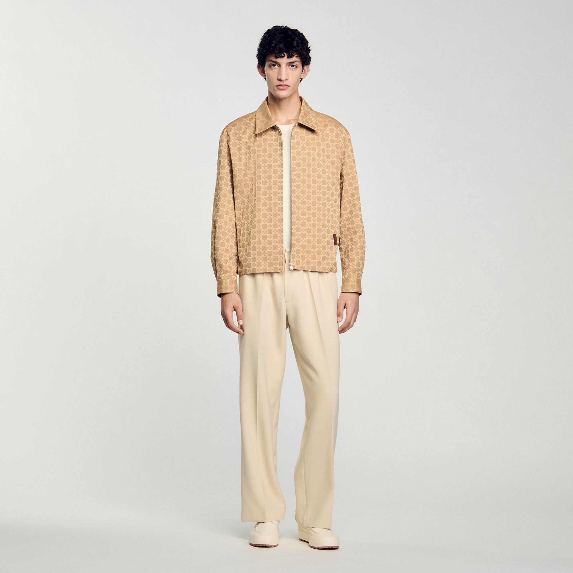 Square Cross zip-up jacket