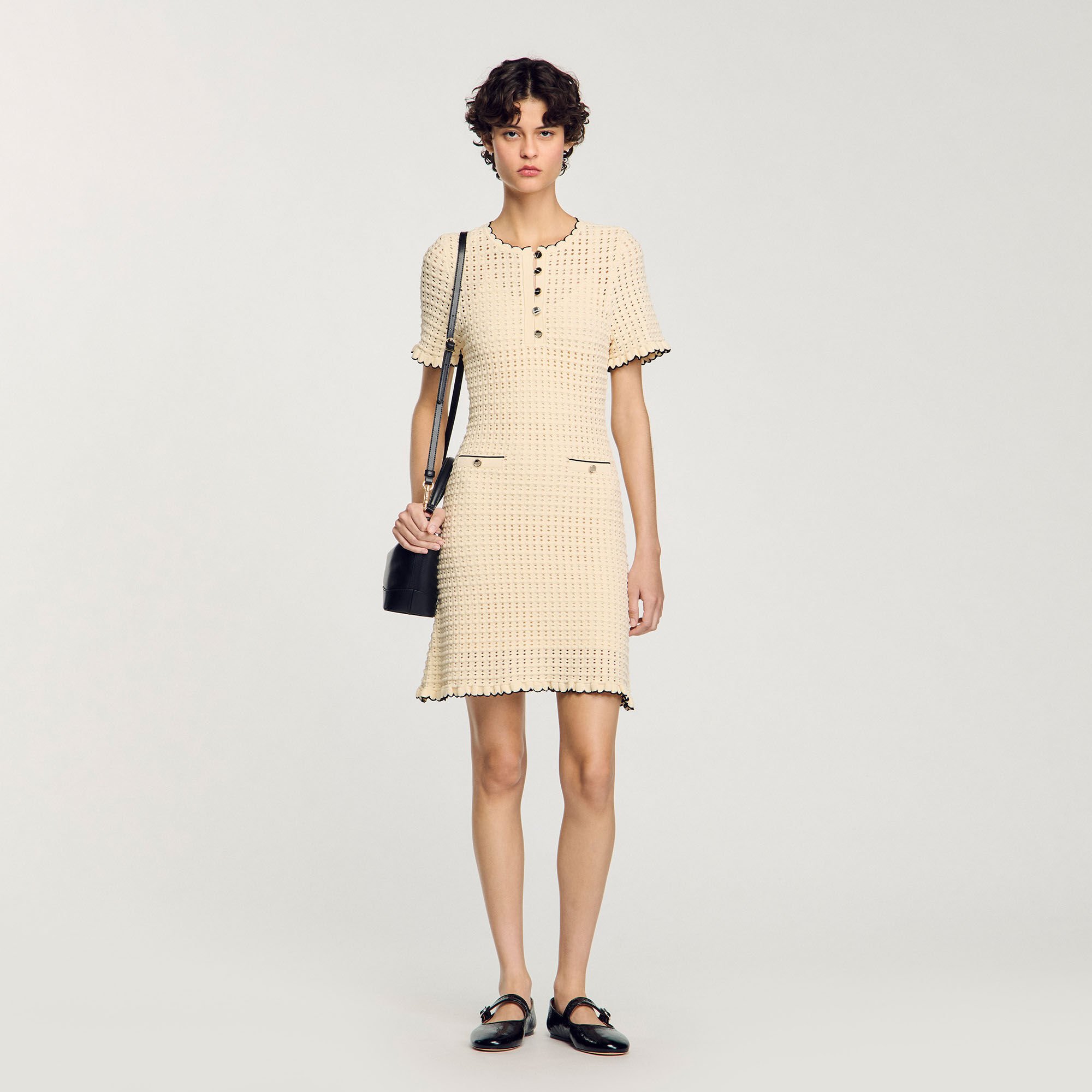 Mini knit dress