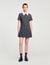 Mini pleated dress with rhinestones