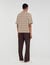 Rope jacquard cardigan shirt