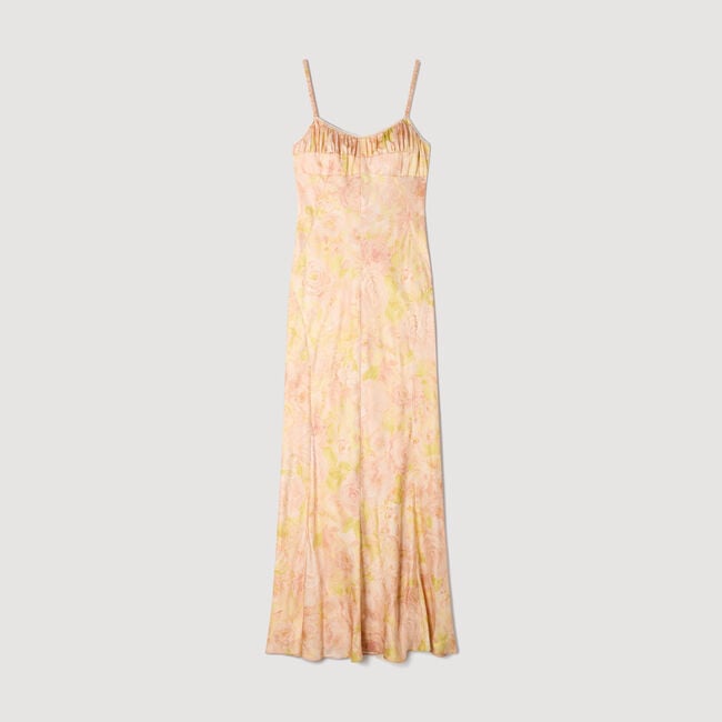 Flower print maxi dress
