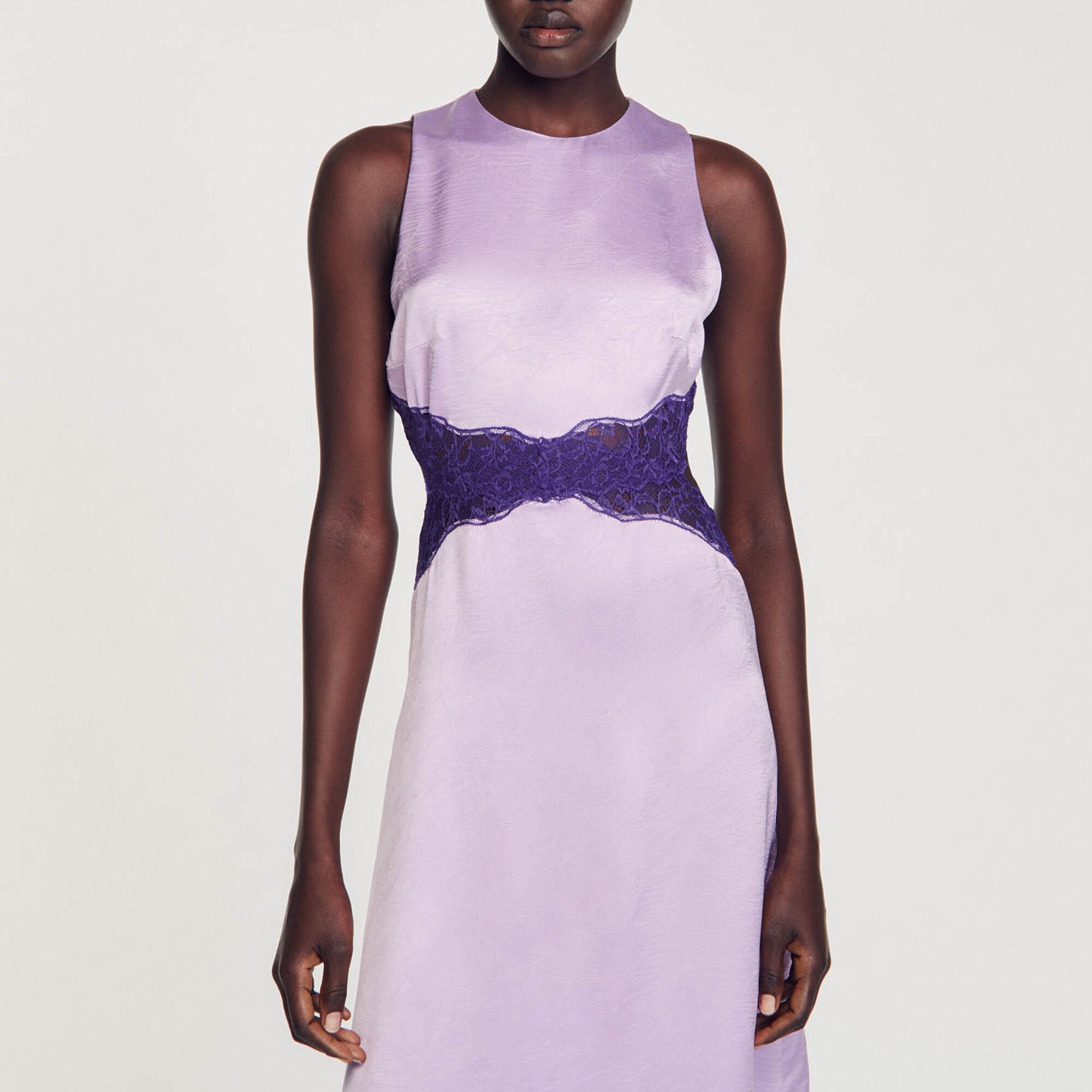 Satin-effect dress
