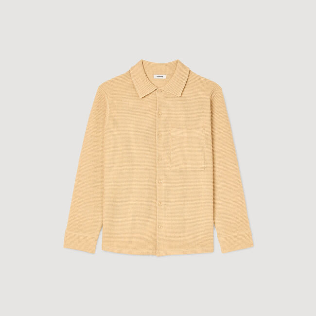 Oversized knit shirt