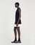 Cropped two-tone dress