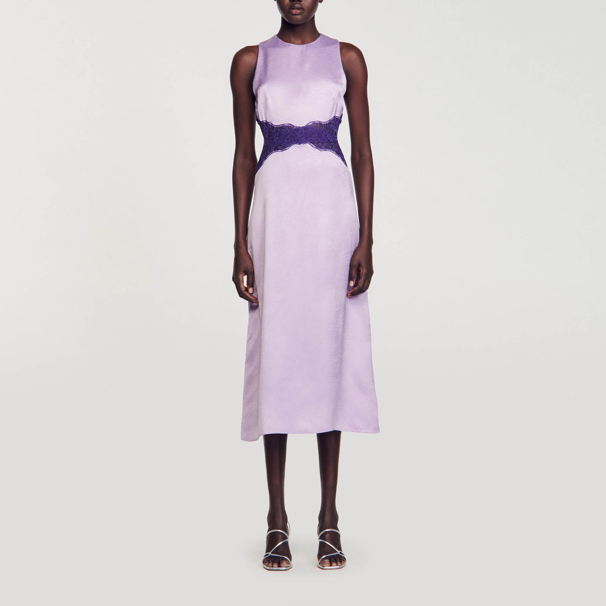 Satin-effect dress