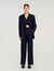 Striped rhinestone suit jacket
