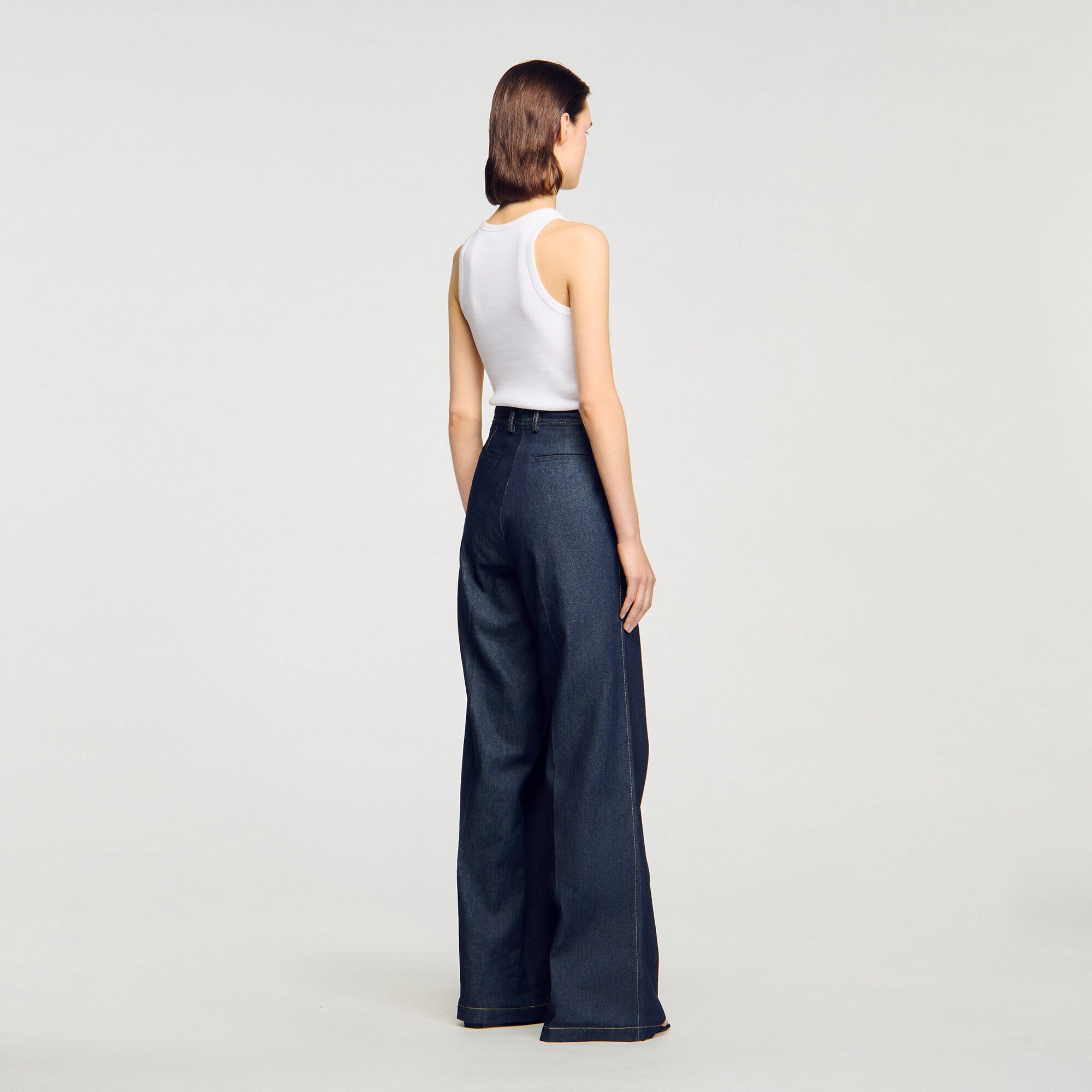 Denim suit trousers