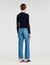 Cropped polo collar cardigan
