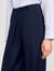 Asymmetric straight-leg trousers