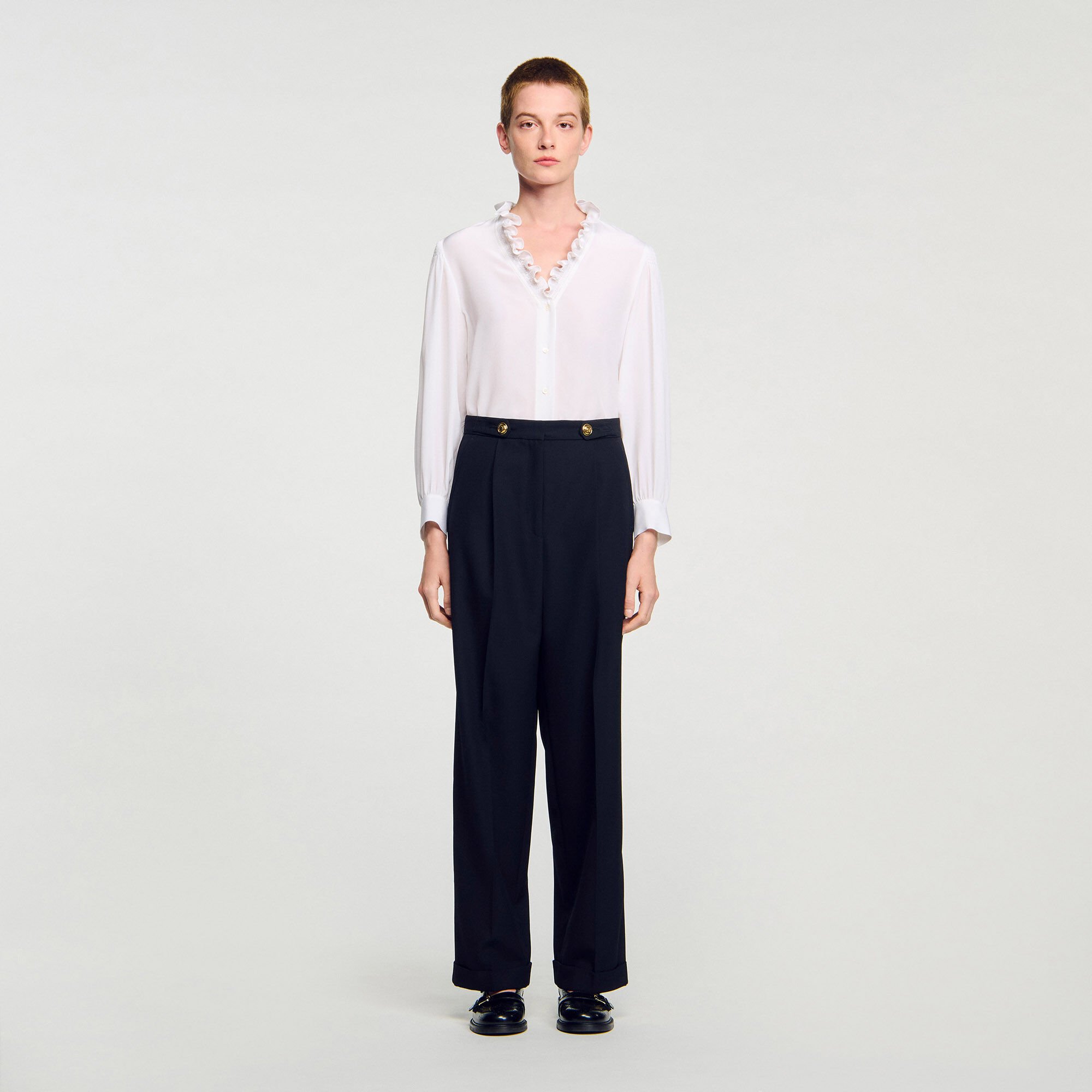Straight-leg trousers