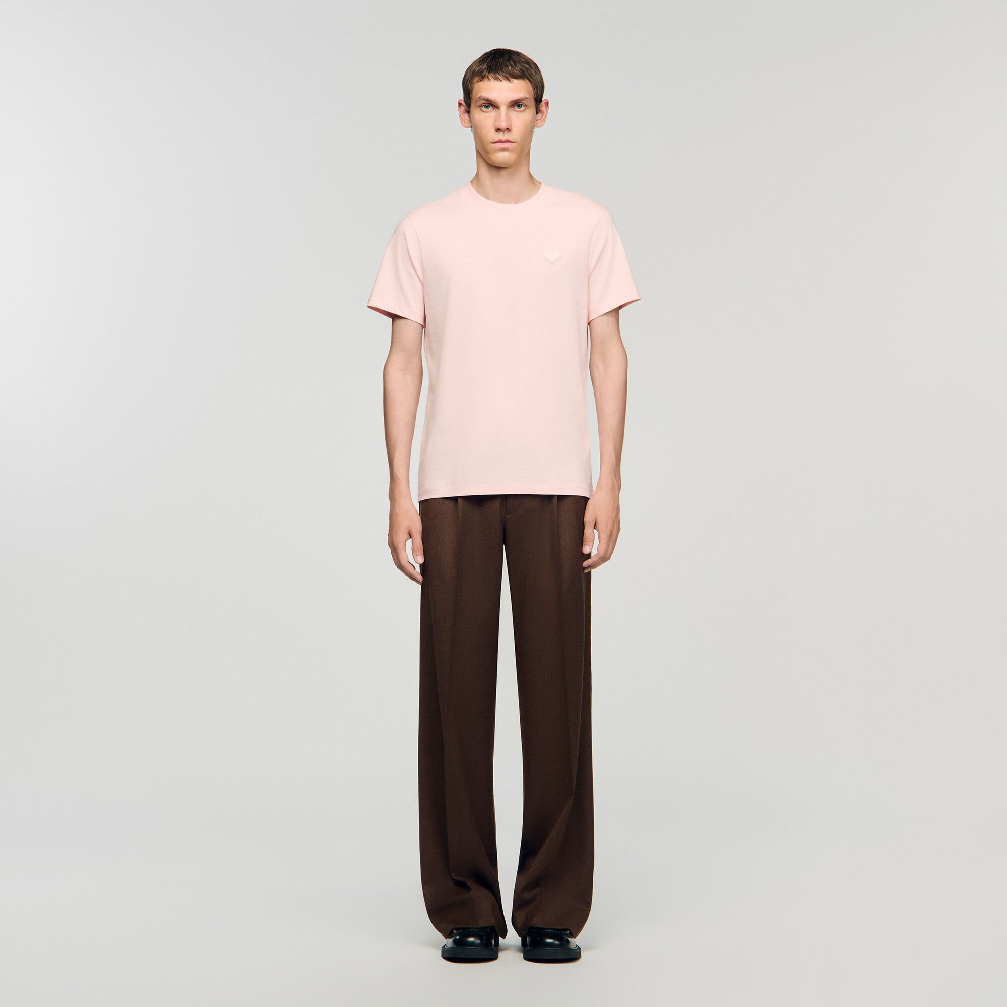 T-shirt with heart patch