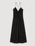 Midi dress with narrow straps