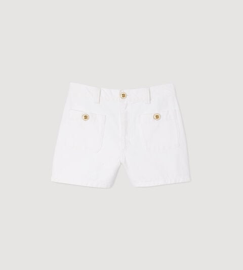 High waist denim shorts