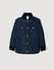 Puffer jacket with teddy collar