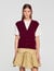 Two-tone wool and cashmere sweater
