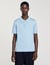 Short-sleeve knitted polo shirt