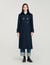 Long coat with removable fur collar