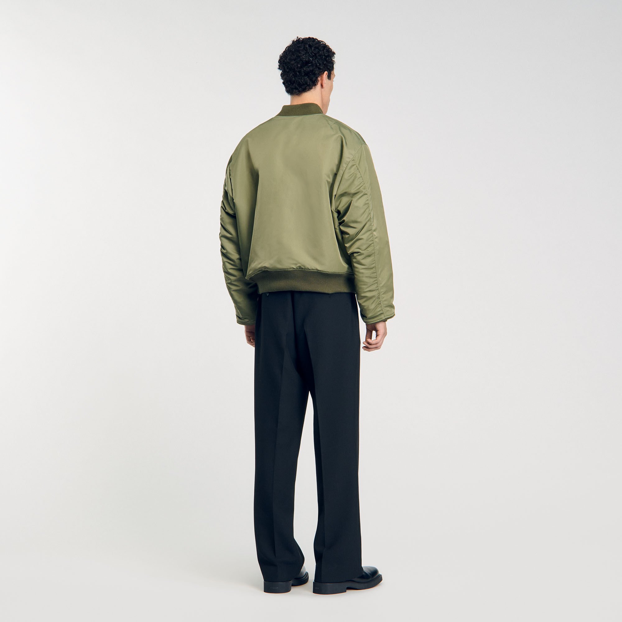 Zip-up bomber jacket