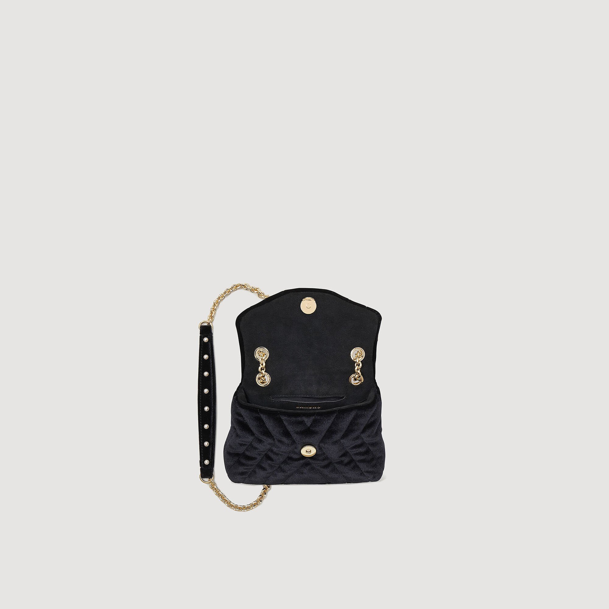 Mila quilted velvet bag