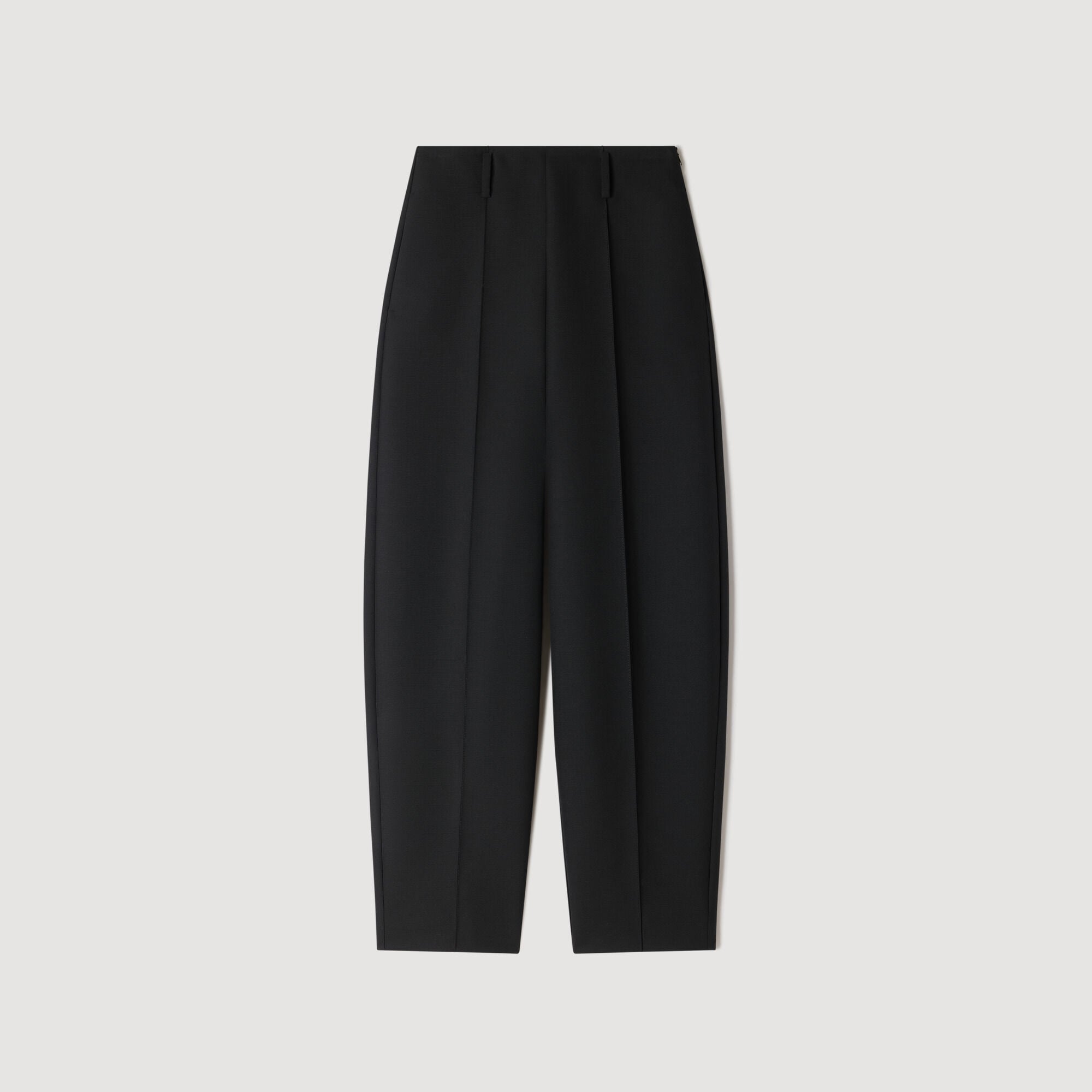 Barrel-leg tweed trousers - Women | Sandro