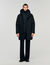 Hooded parka with zip