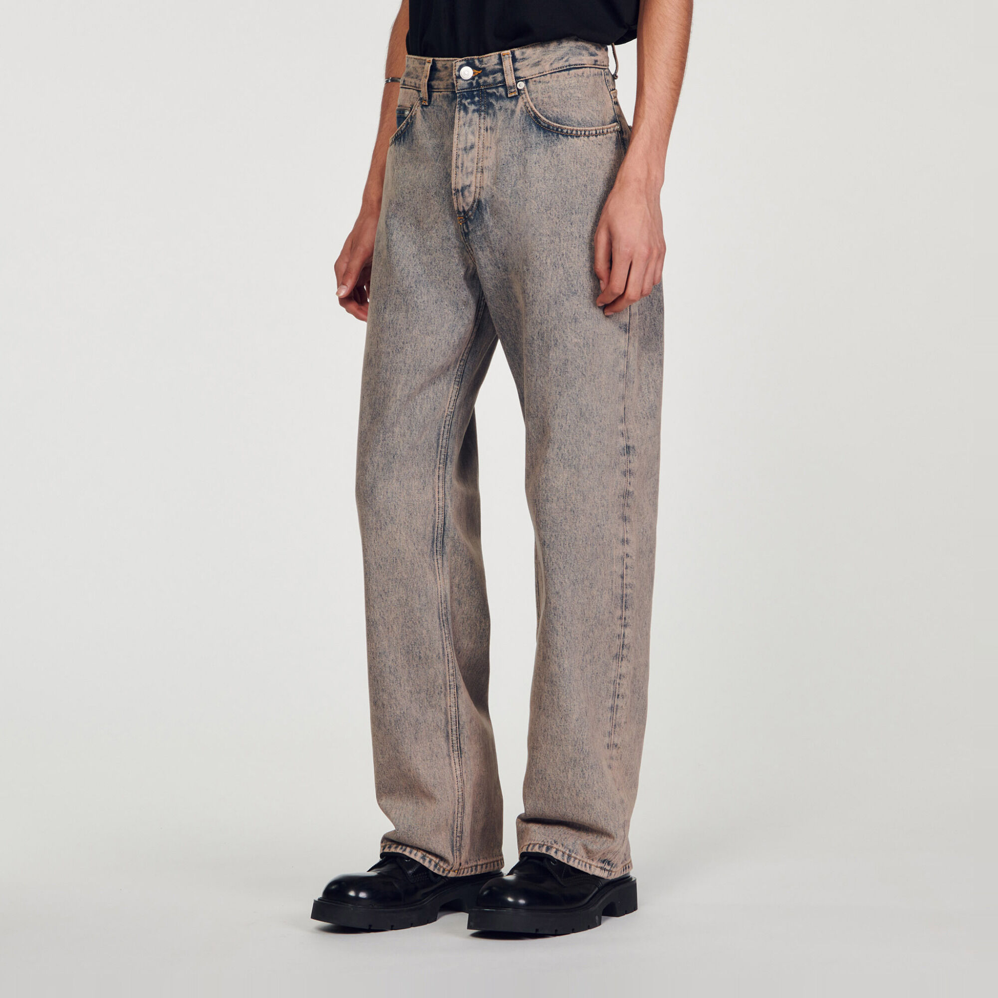 Faded baggy jeans