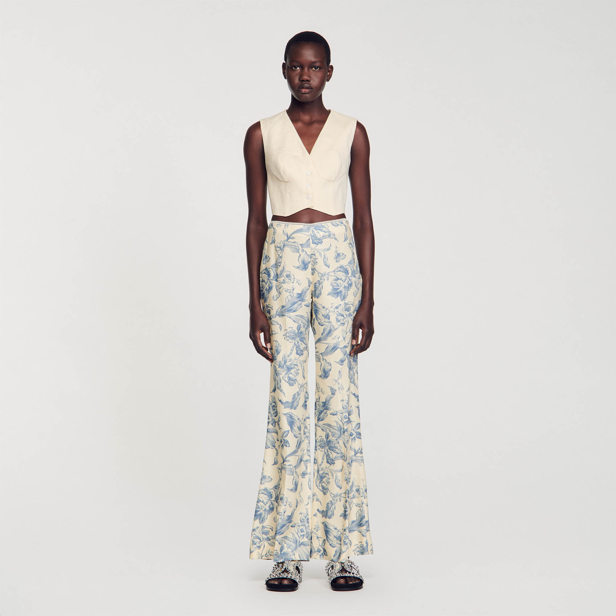 Zara Floral Print Wide-Leg Trousers — UFO No More