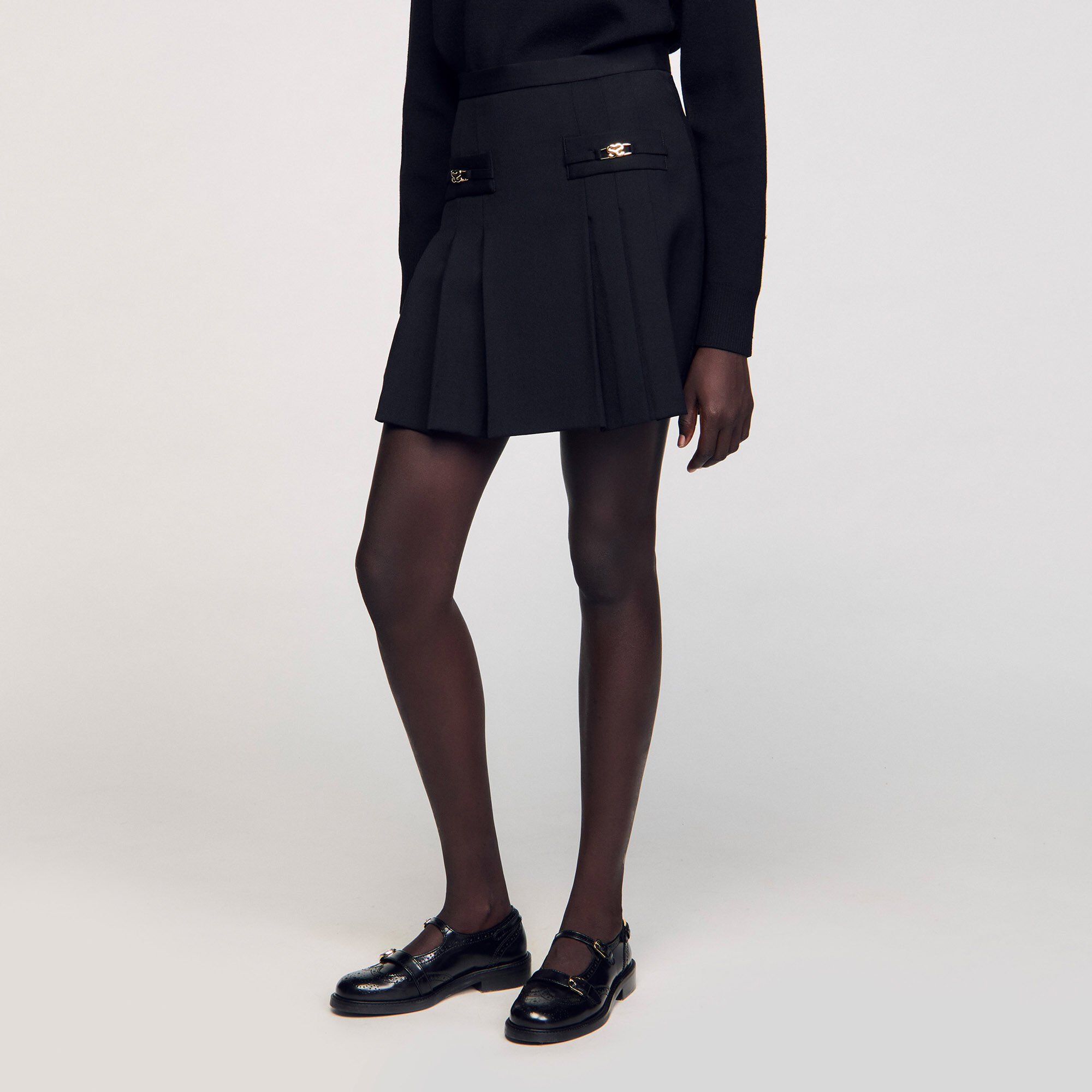 ミニスカート CELINE FW25 MINI SKIRT PLISSE (RJ02V450Z 97JC) MA0144_13_7bdd6420-218d-4b08-